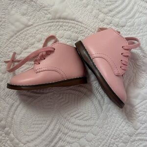 FootMates Pink Lace-Up Kids Boots